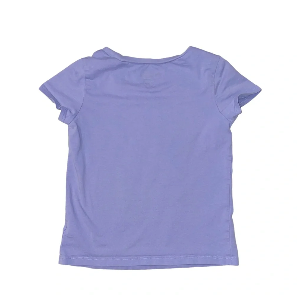 OSHKOSH B'GOSH Girl's Purple Graphic Short Sleeve Shirt Size 6/6X